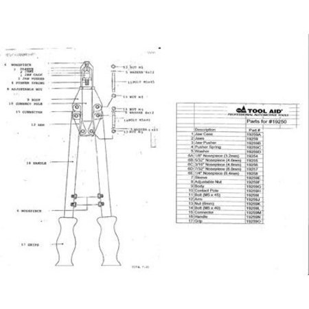 S&G TOOL AID JAW CASE SG19259A